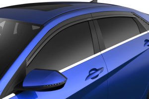 Hyundai Elantra Ventvisor - Husky Liners - Low Profile - Smoke - `21-`24